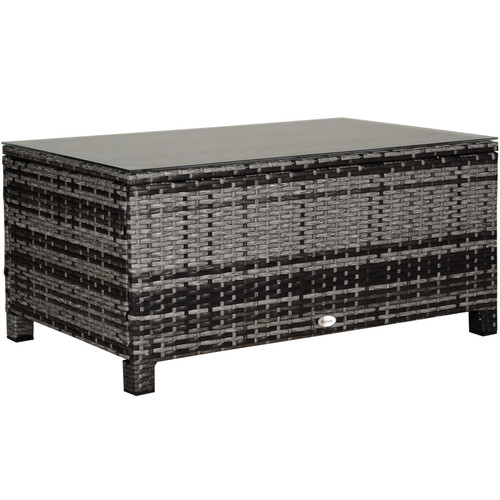 Rattan coffee table - coffee,
