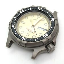 [w2027] SEIKO 7C43-6A00 PROFESSIONAL DIVER 200m New battery Titanium Quartz EX