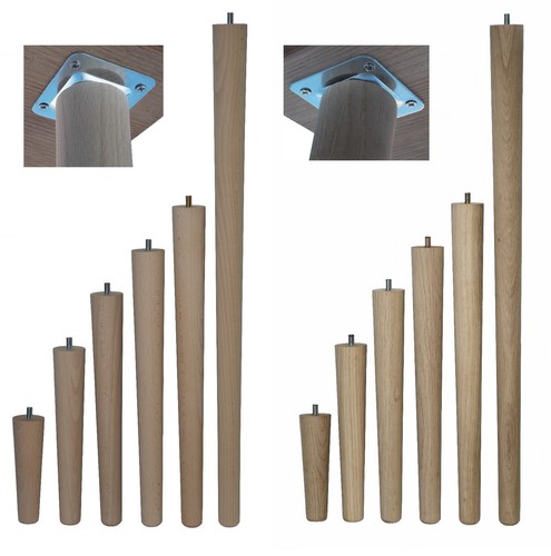 Wooden tapered beech oak - wooden, &