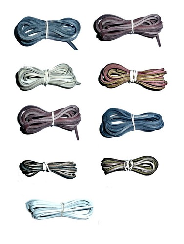 Leather boot laces shoe - leather,