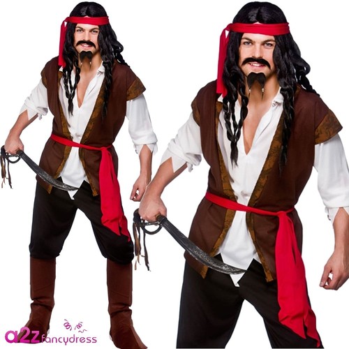 Mens caribbean pirate costume - mens,