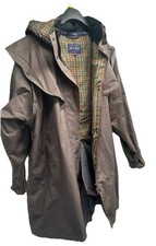 Jack Murphy Outdoor Ladies Brown Coat With Shoulder Cape And Hood Size UK 20