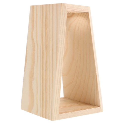 Test tube vase - tube, wooden