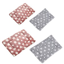 Rabbit Winter Bed Mat Small Animal Cage Hideout Mat Pet Cage Furniture 2Pieces