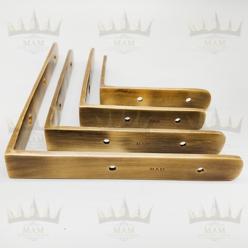 Antique brass shelf - brass,