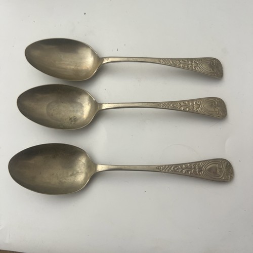 Nickel silver spoons - 3,