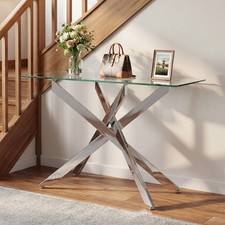 Glass Console Table Modern