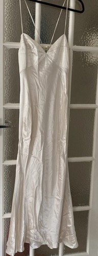 Karen millen ivory satin dress - karen,
