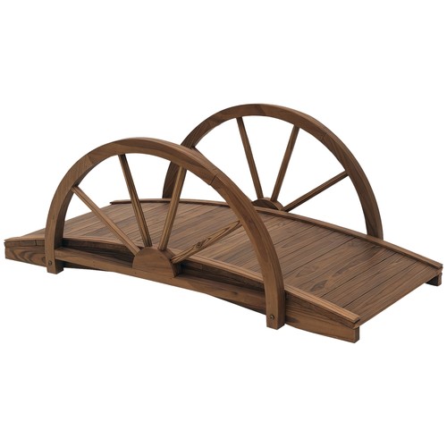 Outsunny wooden garden bridge - outsunny,