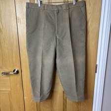 Hoesmann Breeks Moleskin Olive Green W38 Plus Fours Shooting Trousers Country