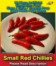 12 Piece Artificial Small Red