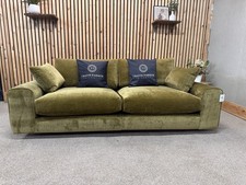 Sofology Sterling 4 Seater Sofa, Fabric, Olive RRP £3199 Ex-display