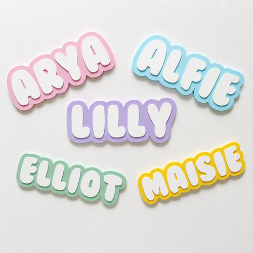 Personalised kids name - name, door