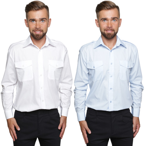 Mens pilot shirt long - shirt, sleeve