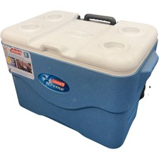 Coleman Xtreme Wheeled Cooler 50 qt 47 L Portable Ice Box Camping BBQ Party