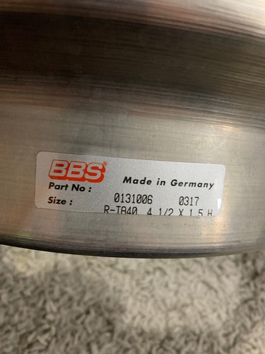 Genuine bbs motorsport ta40 - bbs,