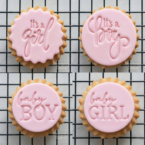 Baby boy girl - boy, cookie