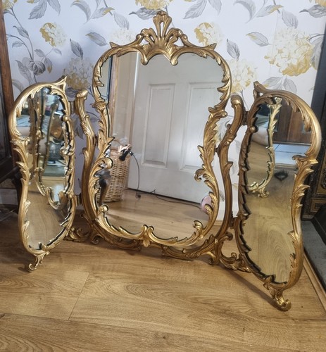 Large vintage gold - vintage, tryptych