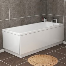 Modern Bathroom MDF Front and End Gloss White Bath Panels & Plinth Various Sizes