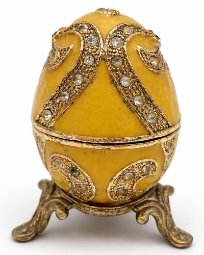 Fabergé style yellow enamel - fabergé,
