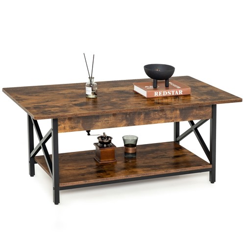 Tier coffee table wooden - 2-tier,