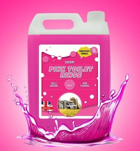 Chemical toilet cleaner - toilet, pink