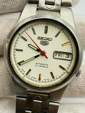 Seiko 5 Automatic 21 Jewels day-date dial working condition