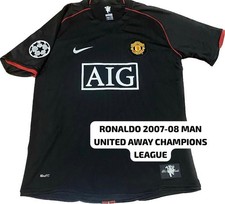 CRISTIANO RONALDO SIGNED MANCHESTER UNITED AWAY 2007 2008 JERSEY BECKETT COA