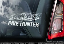 Pike Hunter Sticker, Car