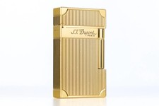 S.T. Dupont Vintage ST Dupont Ligne 2 Lighter Gold Malletier New With Box