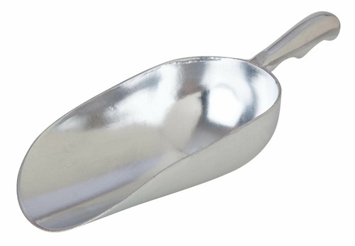 12oz aluminium flour scoop - aluminium,