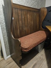 Antique High Backed Oak Settle