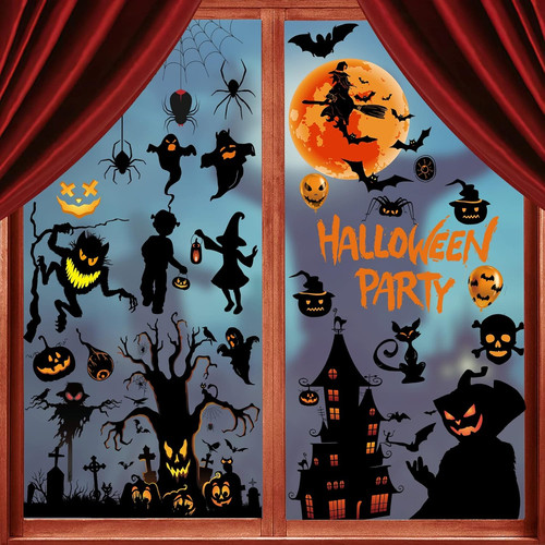 Halloween decorations window - halloween,