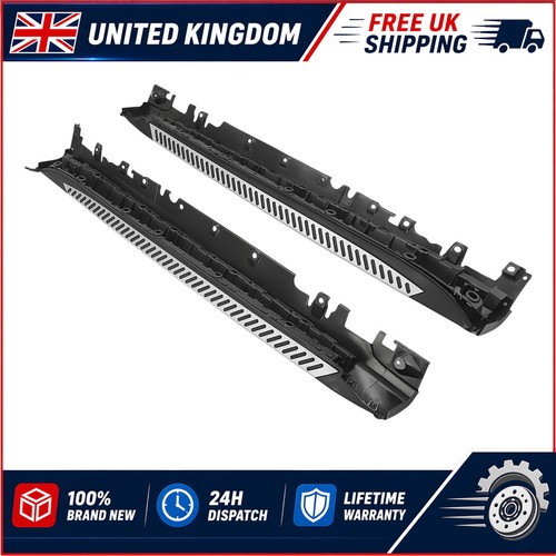 Running boards black silver - running,