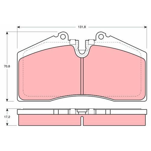 Trw gdb966 brake pad set - brake, disc
