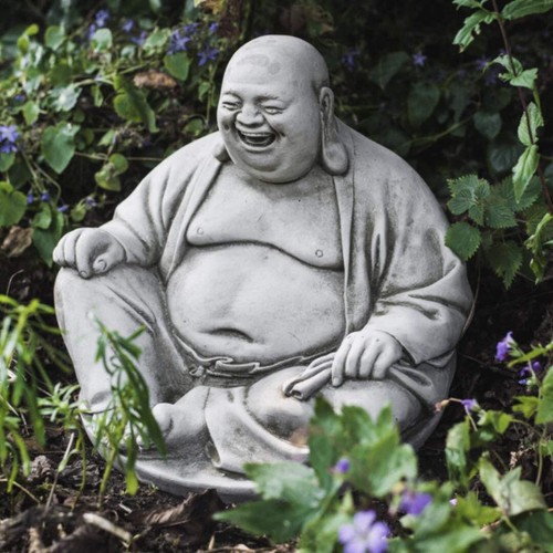 Happy laughing buddha garden - laughing,