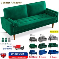 Modern 2/3 Seater Velvet Sofa
