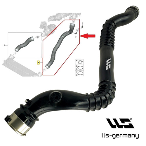 Charge air pipe - charge, bmw