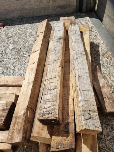 Hewn oak cleft - oak, beams