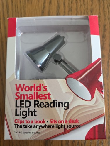 Led reading light clip book - led, on