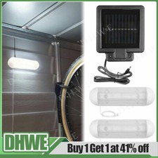 2X Solar Powered LED Lights Rechargeable Garage Shed Light Garden Indoor Outdoor