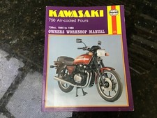KAWASAKI KZ750 & Z750 Air Cooled Fours 80 to 88 SERVICE REPAIR MANUAL BY HAYNES