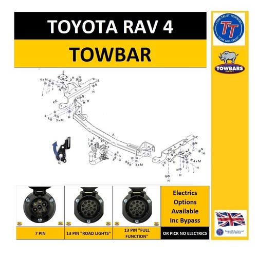 Detachable towbar for toyota - detachable,