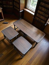 Vintage Retro Ercol Nest of Tables | Mid-Century Coffee Table + 2 nest tables 