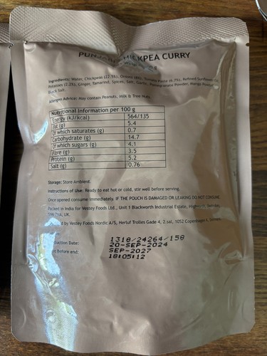 British army mod mre - mre, ration