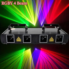 RGBW Laser Light 4 Beam DJ Projector Stage Light DMX Strobe Disco Show Party