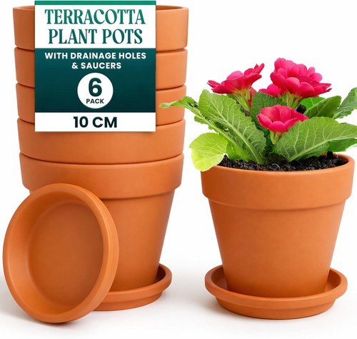 Terracotta clay pots - terracotta, for