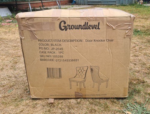 Groundlevel black velvet chair - groundlevel,