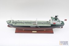 Texaco Stockholm 80cm Model Ship – Detailed Wooden Oil Tanker Display