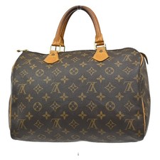 LOUIS VUITTON Speedy 30 Travel Hand Bag Monogram Leather Brown M41526 31DA183